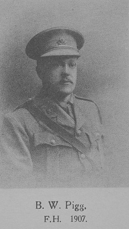 Pigg B W 2nd Lt 10th Worcestershire Regiment
