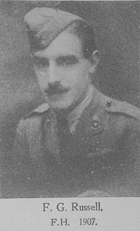 Russell F G 2nd Lt Royal Field Artillery