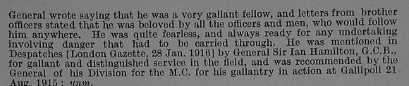 Fenwick A L Captain 6th Lincolnshire Regiment Obit Part 2