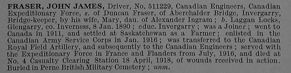 Fraser J J Dvr 511229 Canadian Engineers