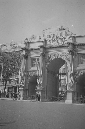 Admiralty Arch Decorated For The Queens Coronation 1953