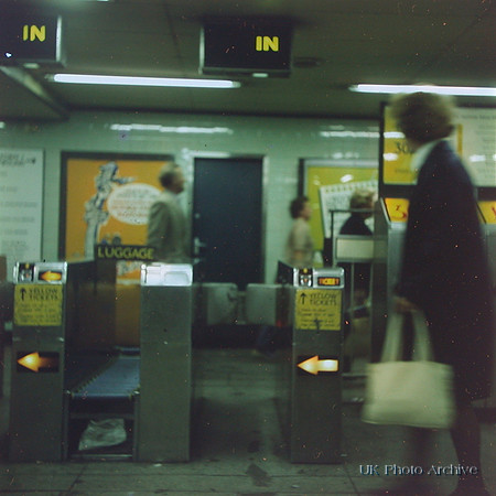 Ticket Barrier Victoria Station 1970s