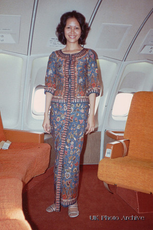 A Singapore Airlines Stewardess 1970s