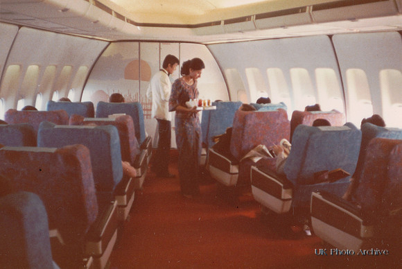 On Board A Singapore Airlines Jumbo Jet 1970s