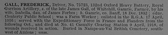 Gall F Dvr 75723 Royal Garrison Artillery