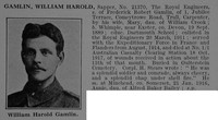 Gamlin W H Sapper 21370 Royal Engineers Obit