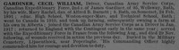 Gardiner C W Dvr 2114933 Canadian Army Service Corps