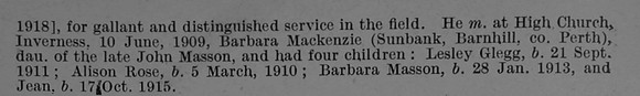 Gordon R G Major DSO Royal Garrison Artillery Obit Part 2