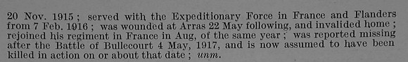 Green A F L/Cpl 16/1765 15th Royal Warwickshire Regiment Obit Part 2