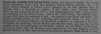 Haggar H D F Lt 3rd The Loyal North Lancashire Regiment Obit Part 1