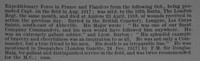 Hall G Captain 14th London Regiment Attd 10th London Regiment Obit Part 2
