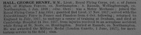 Hall G H Lt MSM Royal Flying Corps