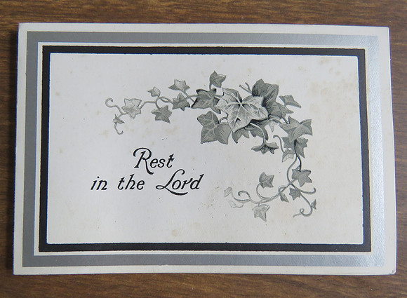 Memorial Card James Lloyd 65 Union Road Croydon Died 14th Feb 1907