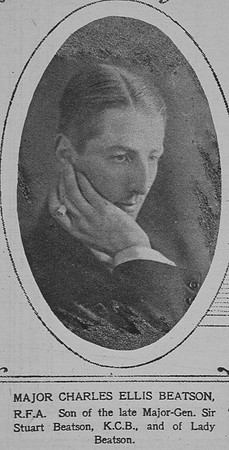 Beatson C E Major Royal Field Artillery The Illustrated London News 27th Oct 1917