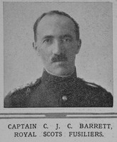 Barrett C J C Captain Royal Scots Fusiliers The Illustrated London News 12th Dec 1914