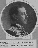 Bartram H B Captain Royal Horse Artillery The Illustrated London News 24th Oct 1914