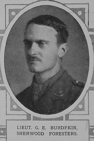 Burdekin G E Lt Notts And Derby Regiment The Illustrated London News 13th Feb 1915