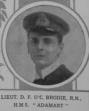 Brodie D F OC Lt HM Adamant Royal NavyThe Illustrated London News 21st Nov 1914