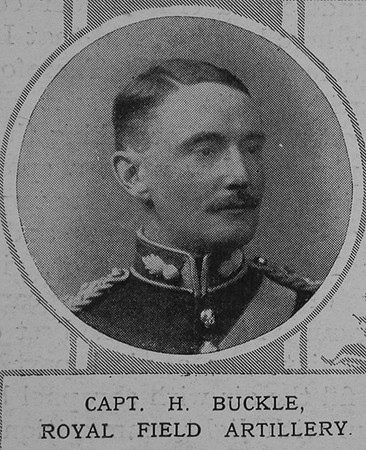 Buckle H Captain Royal Field Artillery The Illustrated London News 5th Dec 1914