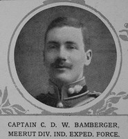 Bamberger C D W Captain Indian Army Attd Royal Engineers The Illustrated London News 9th Jan 1915