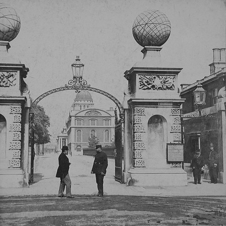Gates At Royal Naval College Greenwich c.1890