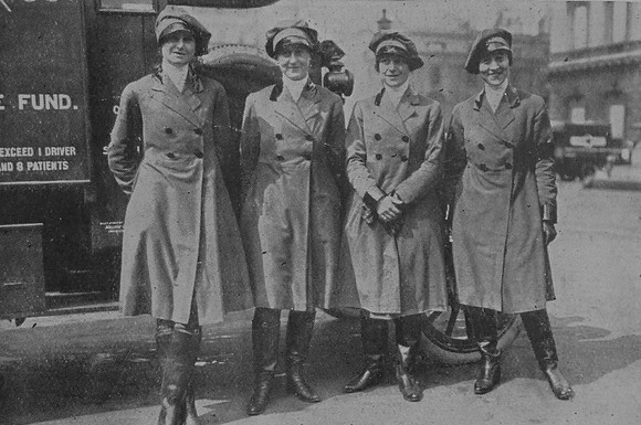 One Of The Ambulances Bought By British Sportsmen With Anzac Women Chauffeurs