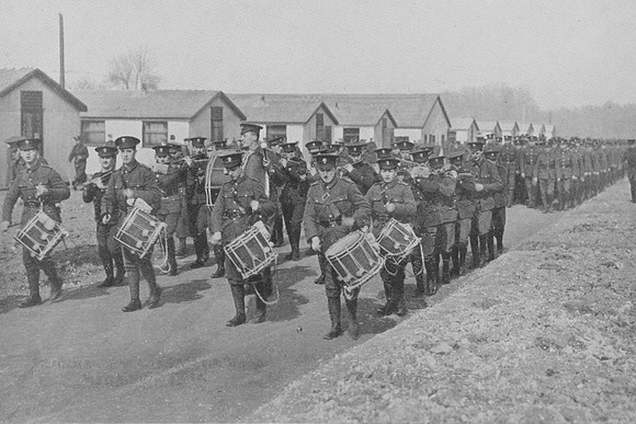 The Band Of The 21st Royal Fusilier Woodcote Park Camp Epsom