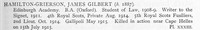 Hamilton-Grierson J G 2nd Lt 5th Royal Scots Fusiliers Obit