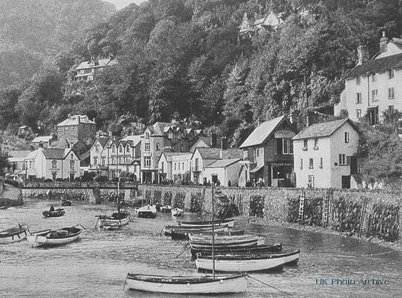 The Harbour Lynmouth 1920s