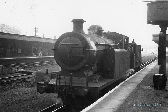 A Steam Train At Cheam Station Surrey