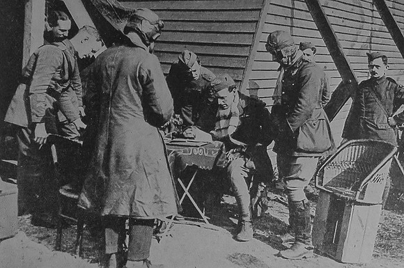 British Airmen Bringing In Their Reports
