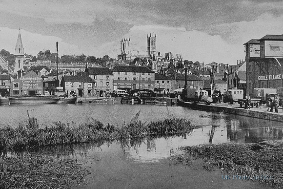 Lincoln From The Witham 1930s