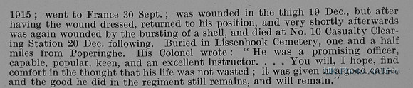 Collis B H 2nd Lt 9th Suffolk Regiment Obit Part 2