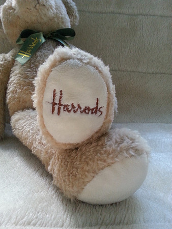 Lovely Soft Harrods Teddy Bear With Harrods Bow