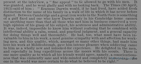 Darwin E 2nd Lt 4th Yorkshire Regiment Obit Part 3