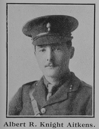 Aitkens A R K 2nd Lt 7th London Regiment