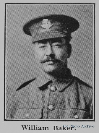 Baker W Pte G/9722 4th Middlesex Regiment