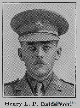 Balderson H L P 2nd Lt 8th Devonshire Regiment Attd Gloucestershire Regiment