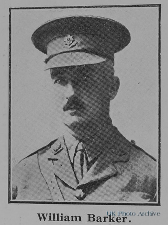 Barker W Major 9th Worcestershire Regiment