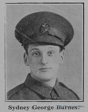 Barnes S G Rfn 2738 9th London Regiment