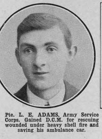 Adams L E Pte DCM Army Service Corps