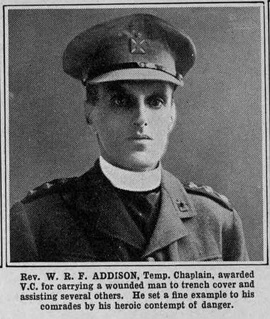 Addison W R F Rev VC Army Chaplain