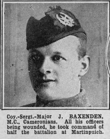 Baxenden J CSM MC Cameronians