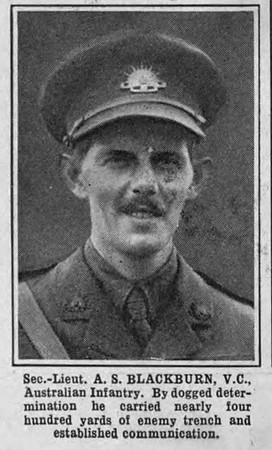 Blackburn A S 2nd Lt VC Australian Infantry