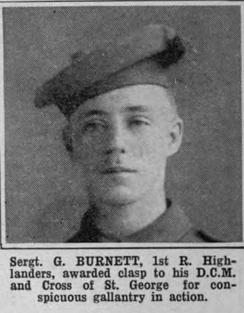 Burnett G Sergt DCM 1st Black Watch