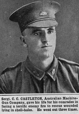 Castleton C C Sergt VC Australian Imperial Force