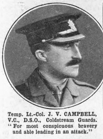 Campbell J V Lt Col VC DSO Coldstream Guards