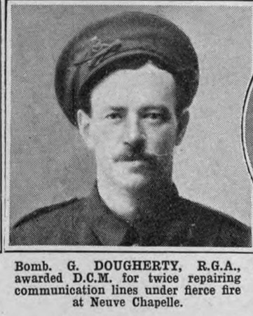 Dougherty G Bmdr DCM Royal Garrison Artillery