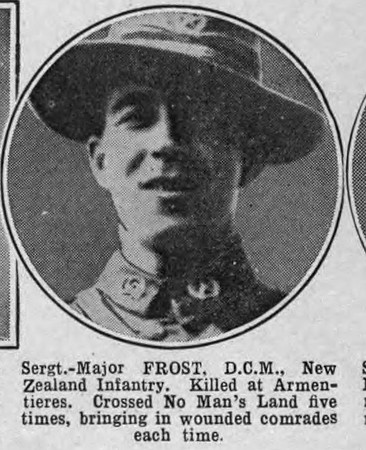 Frost Sergt Maj DCM New Zealand Infantry