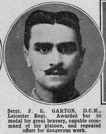 Garton F E Sergt DCM Leicester Regiment